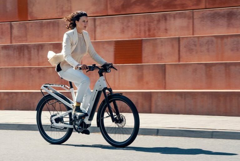 Riese and Muller Homage 2021 - Woman riding eBike