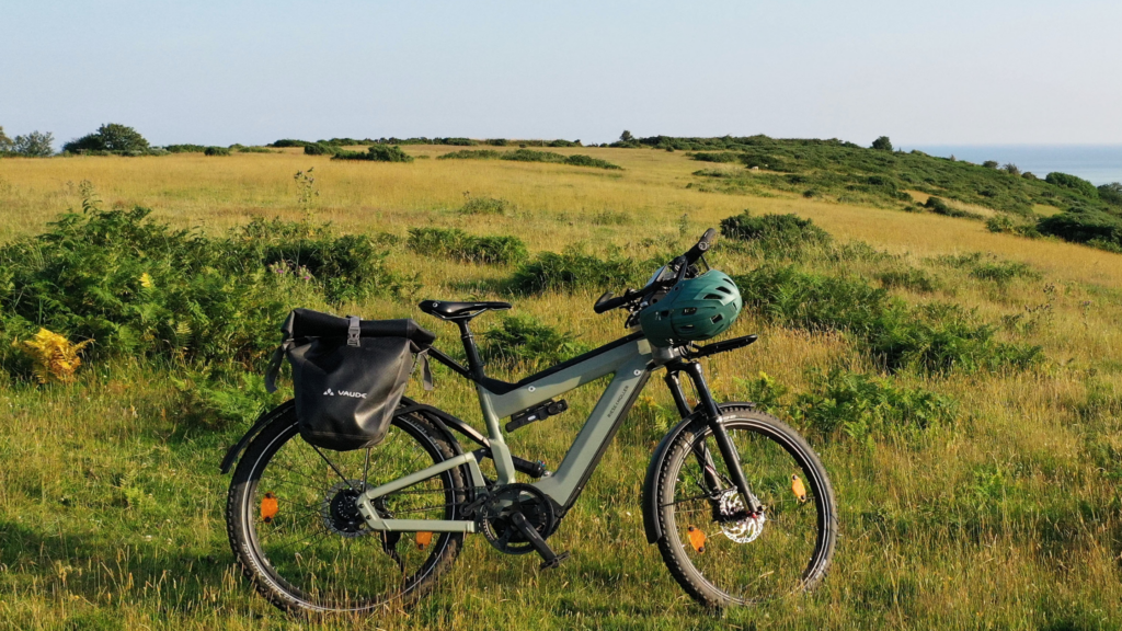 ebike with a pannier