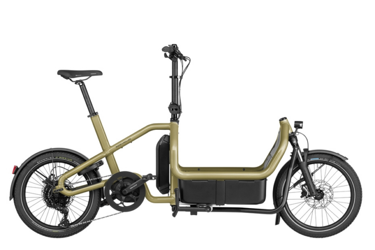 Riese and Muller Carrie Cargo bike touring anise