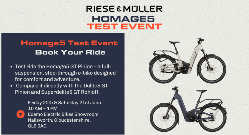 Riese and Muller Homage5 Test Days 1 Homage5 Test Event