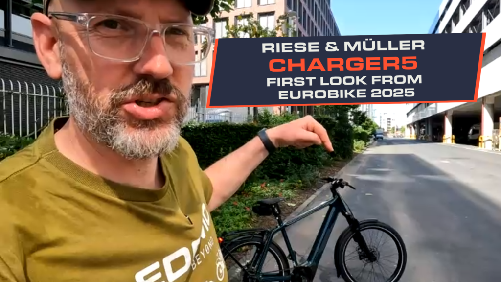Riese and Muller Charger5 First Look 1 Charger5 and Dan at Eurobike 2025