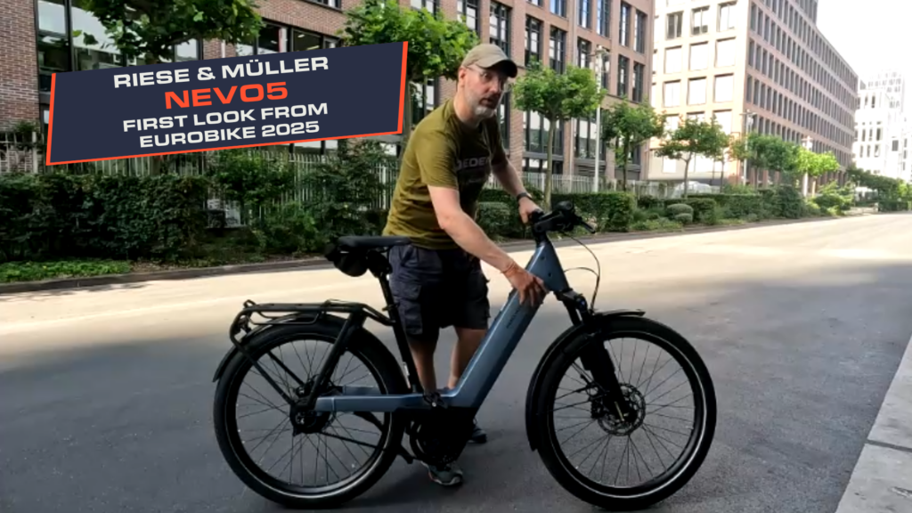 Riese and Muller Nevo5 First Look from Eurobike 2025 1 Dan from Edemo Electric Bikes with the new Nevo5 at Eurobike 2025
